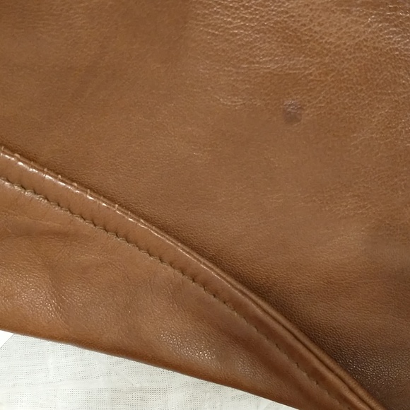 Danier Leather Jacket w Tags Cognac XS Buckles & Pockets - Picture 10 of 16